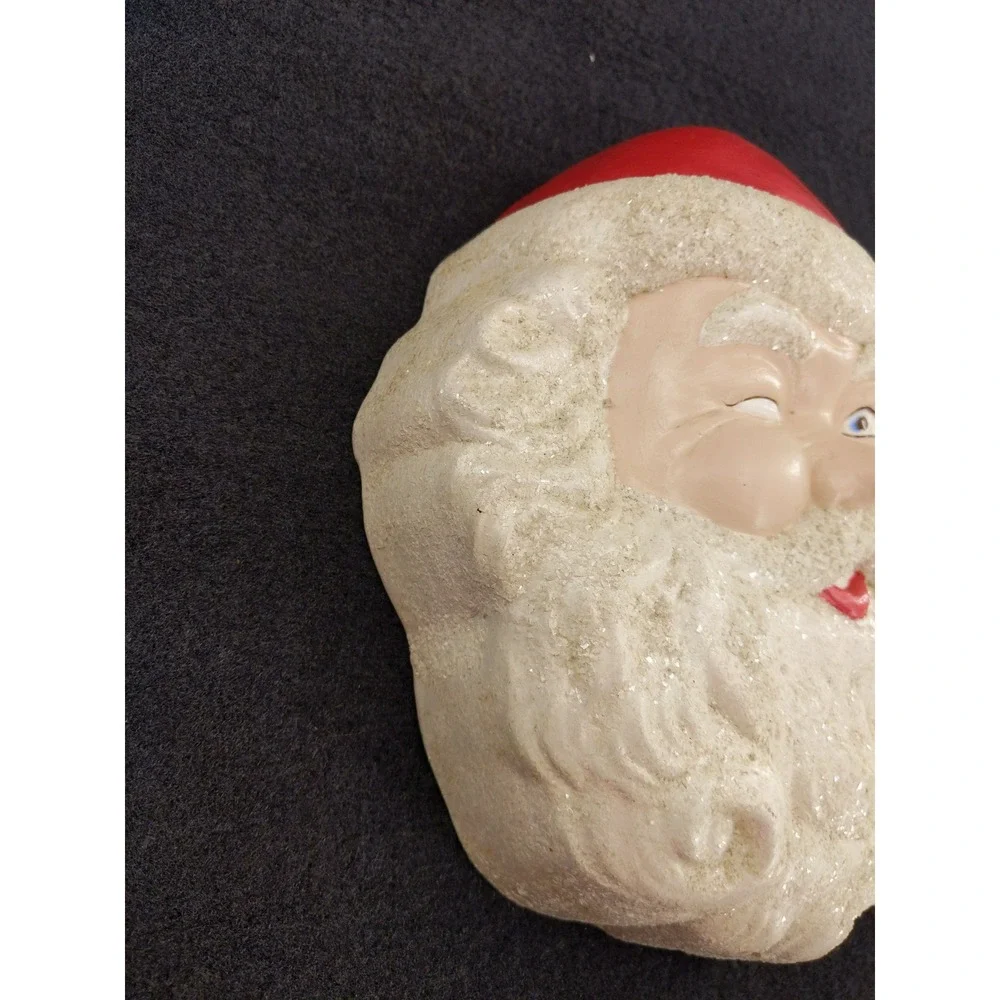 Vintage Santa Claus Face Wall Plaque‎ 8